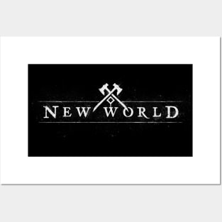 New world logo - Texturized Posters and Art